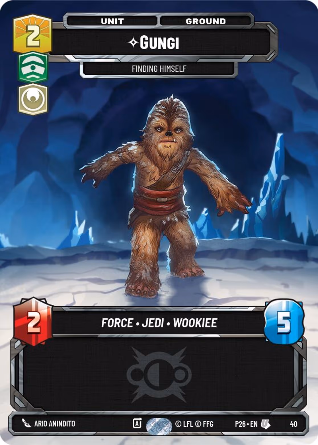 Gungi - Finding Himself P26-40 SQ Prize Wall Star Wars Unlimited card