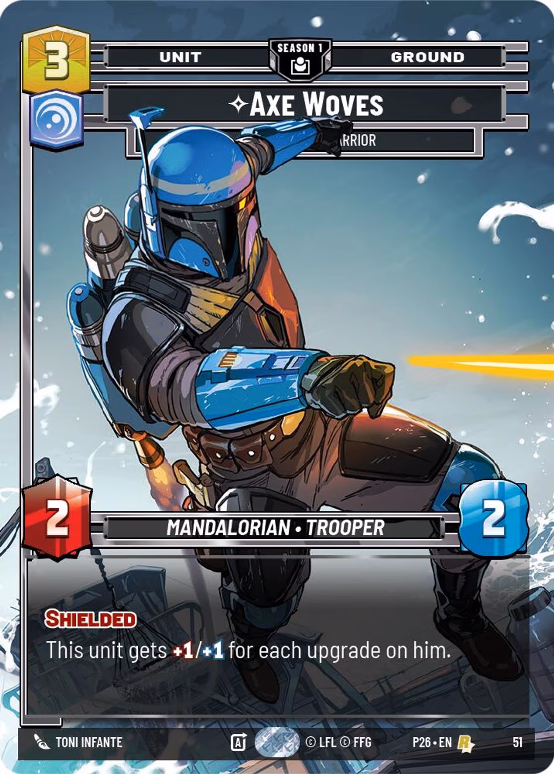 Axe Woves - Accomplished Warrior P26-51 Star Wars Unlimited card