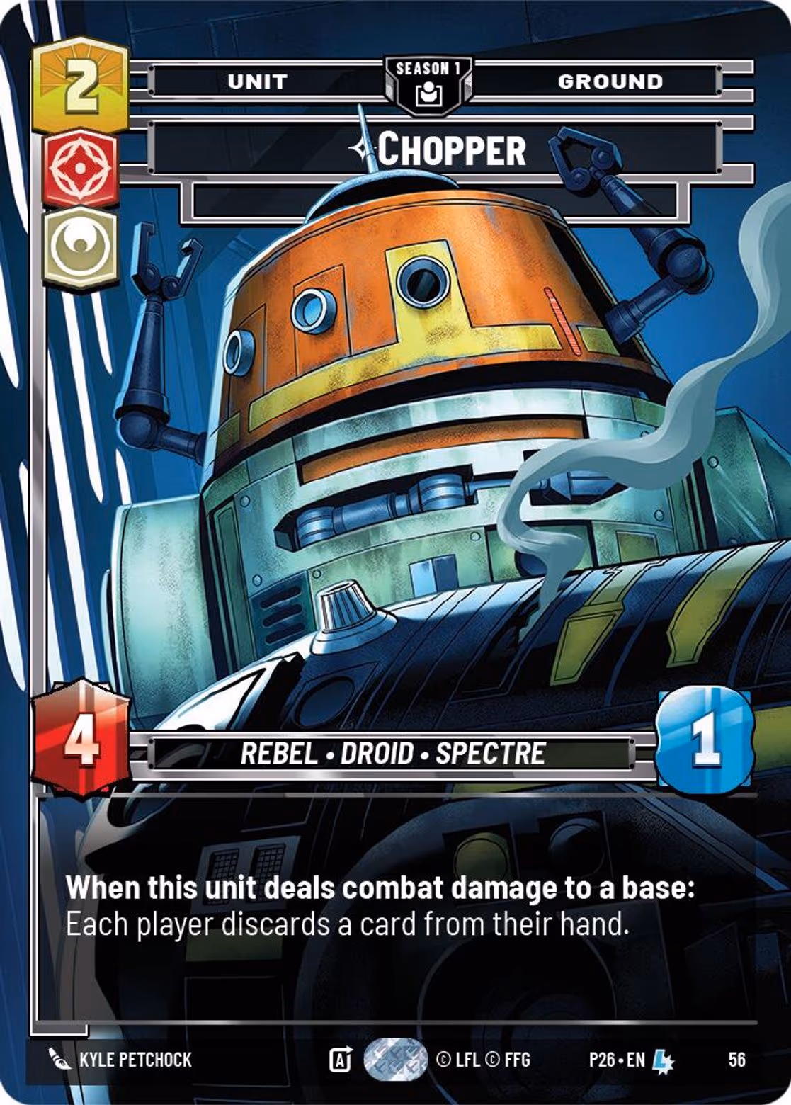 Chopper - War Hero Star Wars Unlimited card