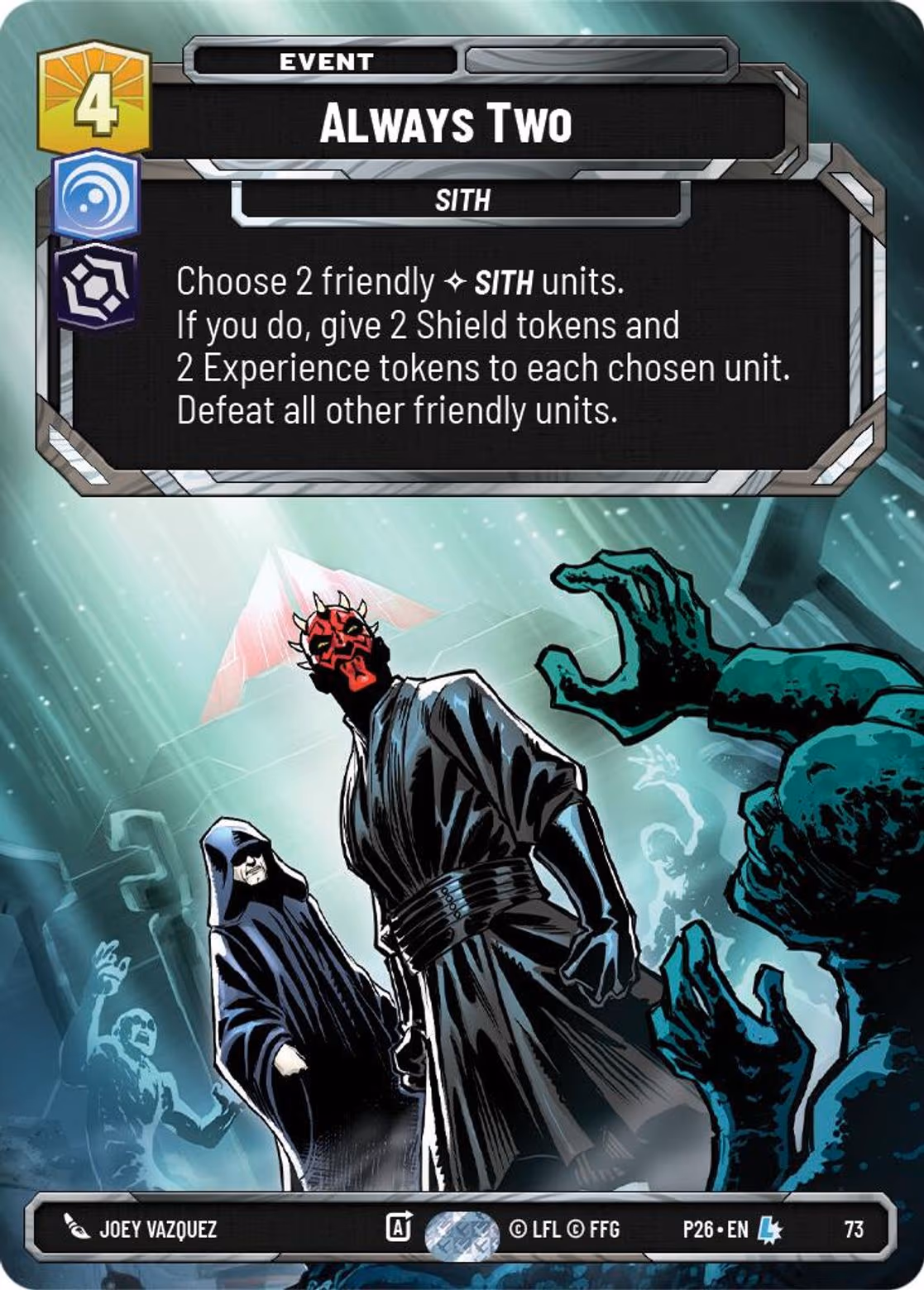 Always Two P26-73 RQ Prize Wall Star Wars Unlimited card