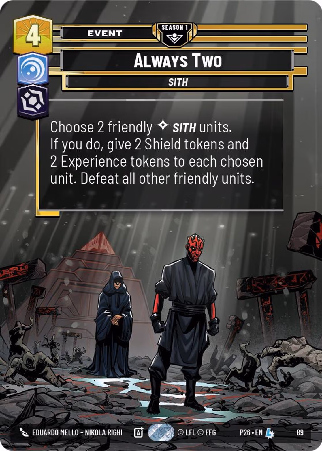 Always Two P26-89 Star Wars Unlimited card