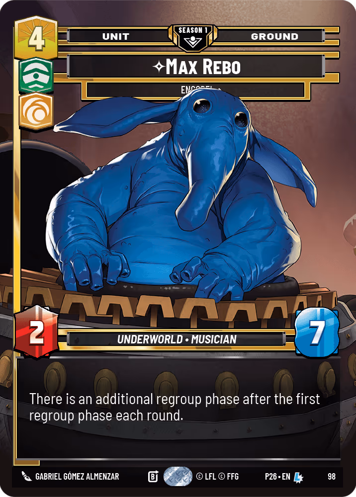 Max Rebo - Encore! P26-98 Star Wars Unlimited card