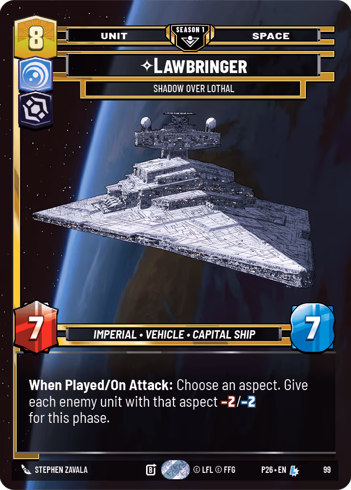 Lawbringer - Shadow Over Lothal P26-99 Star Wars Unlimited card