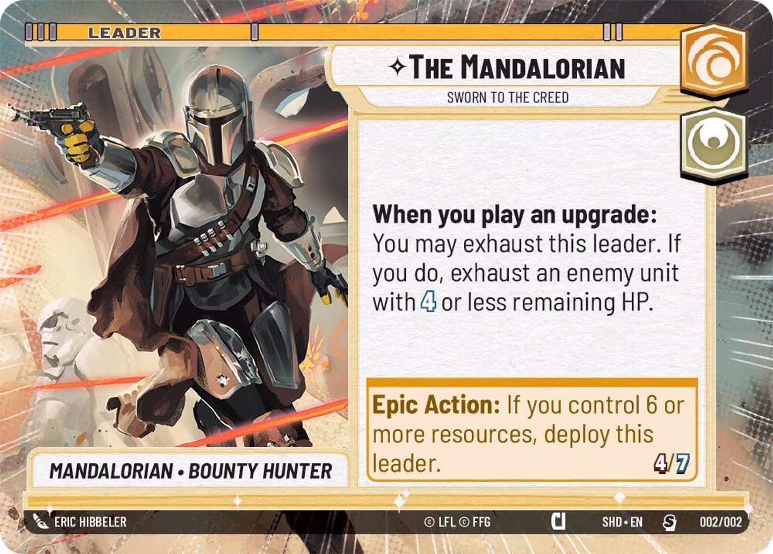 The Mandalorian - Sworn to the Creed PSHD-002 Star Wars Unlimited card