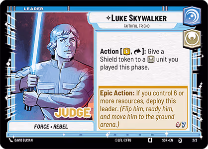 Luke Skywalker - Faithful Friend PSORJ-002 Star Wars Unlimited card