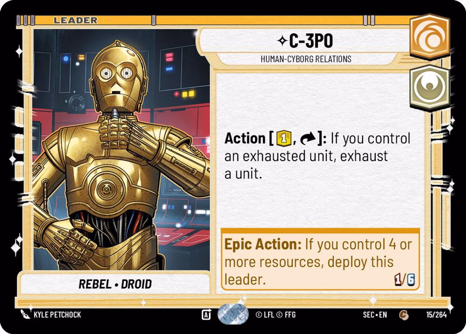 C-3P0 Star Wars Unlimited leader