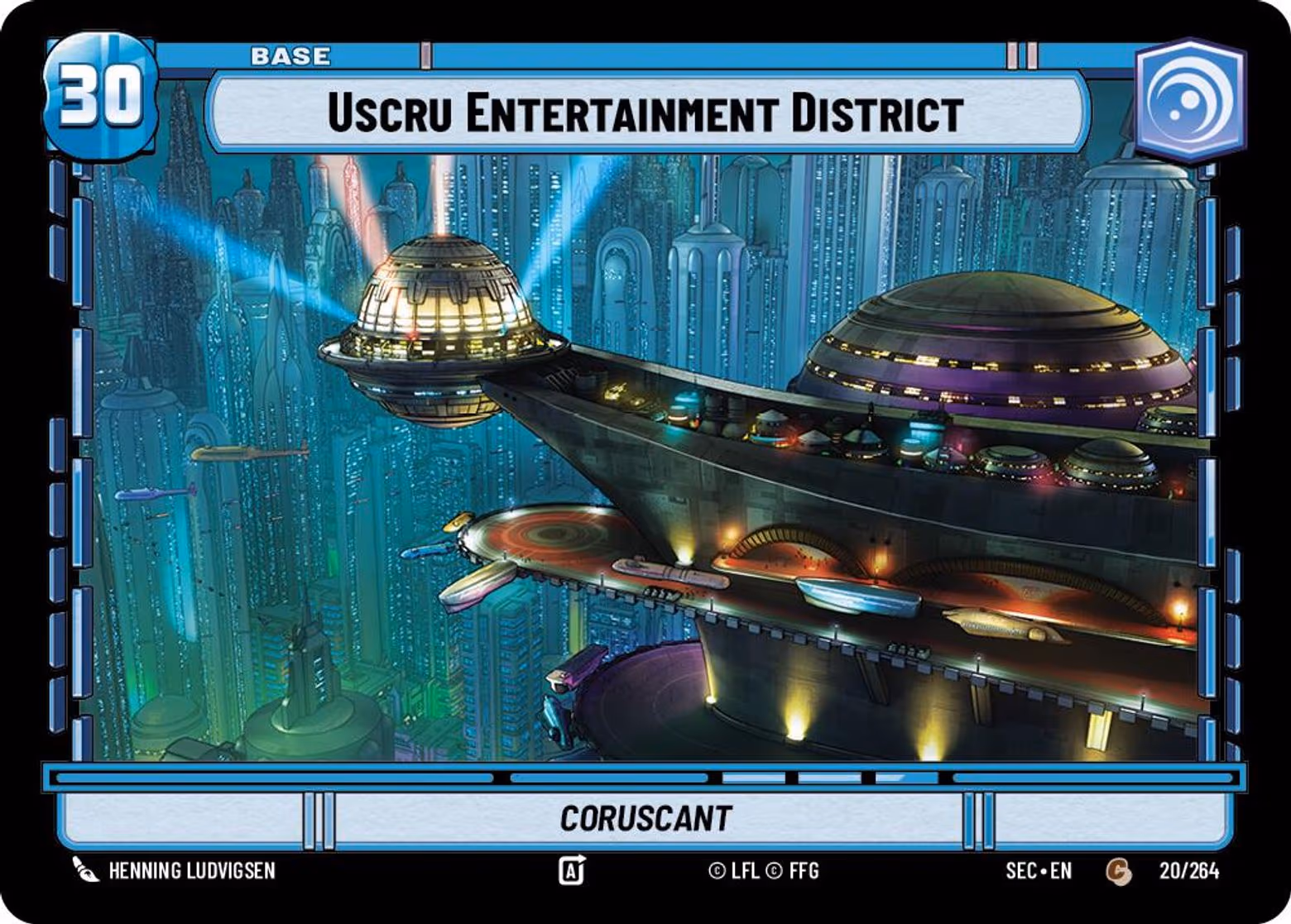 Uscru Entertainment District - Coruscant SEC-020 Star Wars Unlimited card