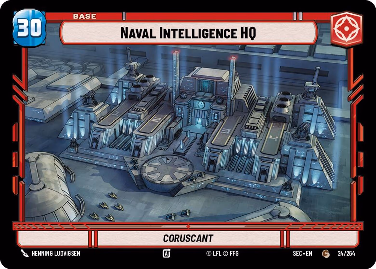 Naval Intelligence HQ - Coruscant SEC-024 Star Wars Unlimited card