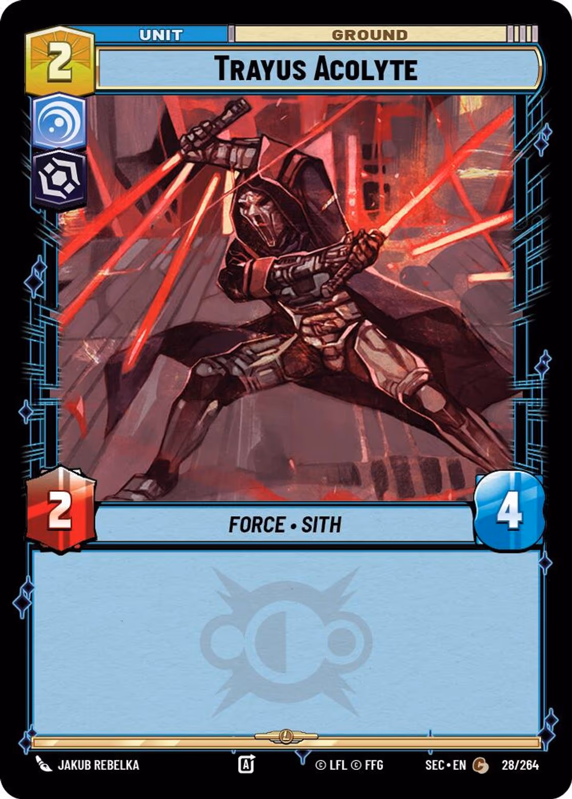 Trayus Acolyte SEC-028 Star Wars Unlimited card