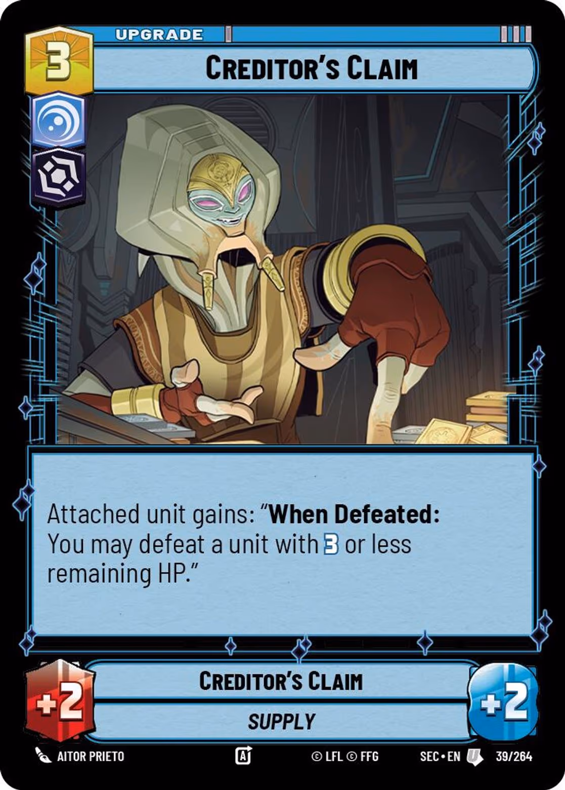 Creditor's Claim SEC-039 Star Wars Unlimited card