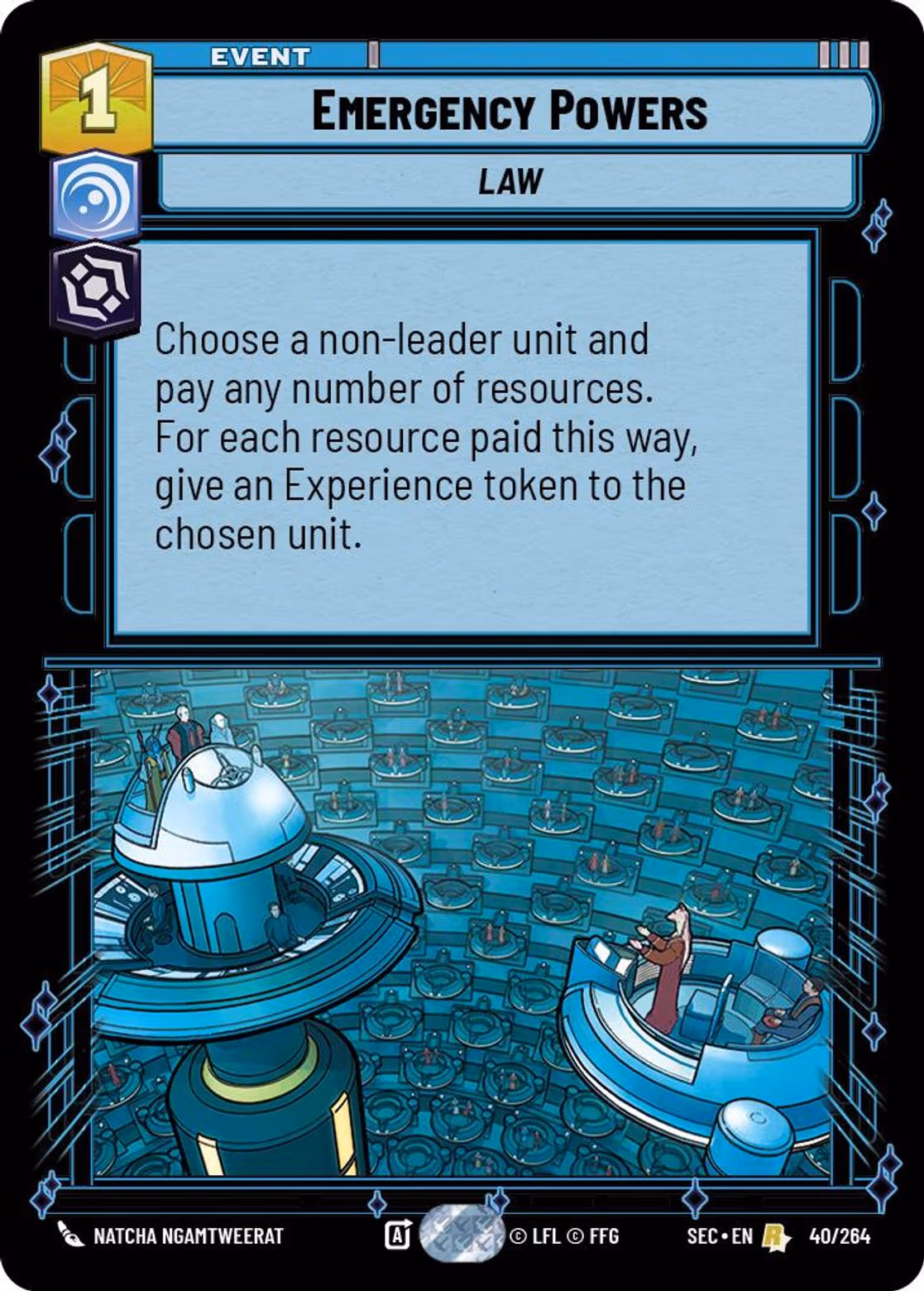 Emergency Powers SEC-040 Star Wars Unlimited card