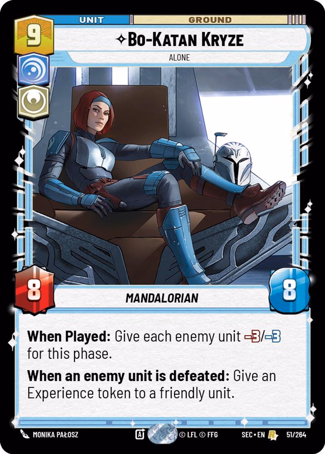 Bo-Katan Kryze - Alone SEC-051 Star Wars Unlimited card