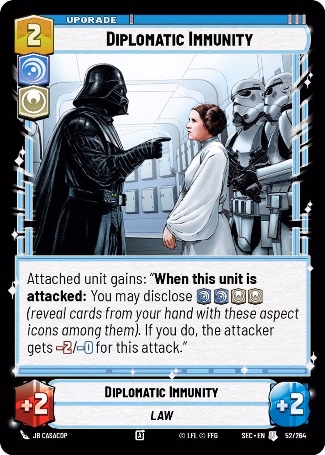 Diplomatic Immunity SEC-052 Star Wars Unlimited card