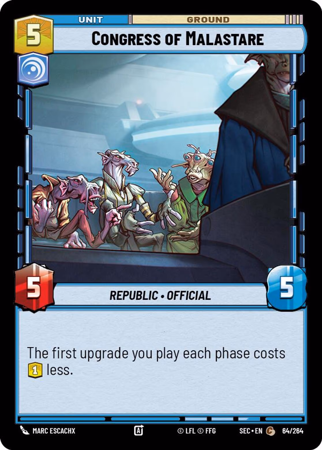 Congress of Malastare SEC-064 Star Wars Unlimited card