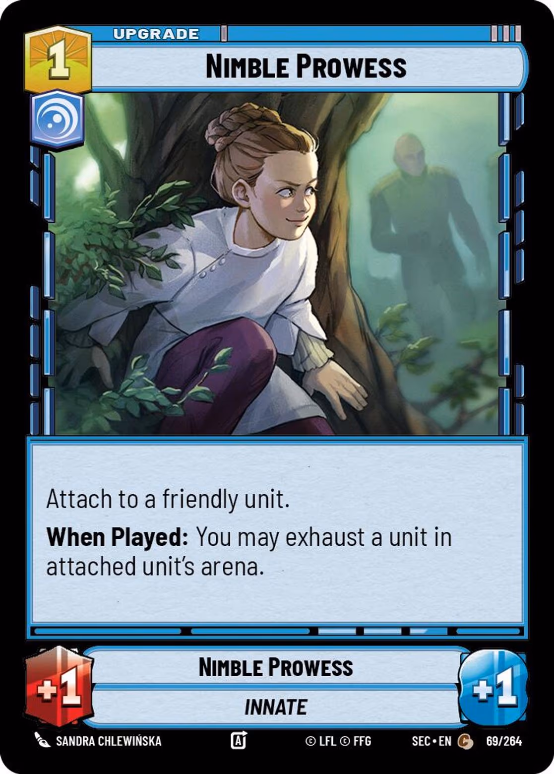 Nimble Prowess SEC-069 Star Wars Unlimited card