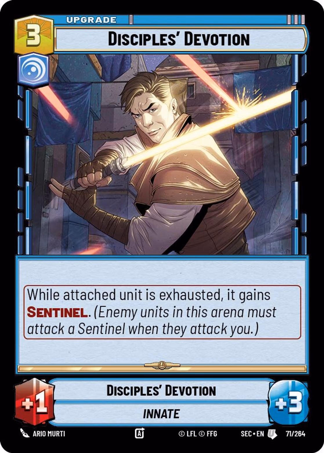 Disciples' Devotion SEC-071 Star Wars Unlimited card