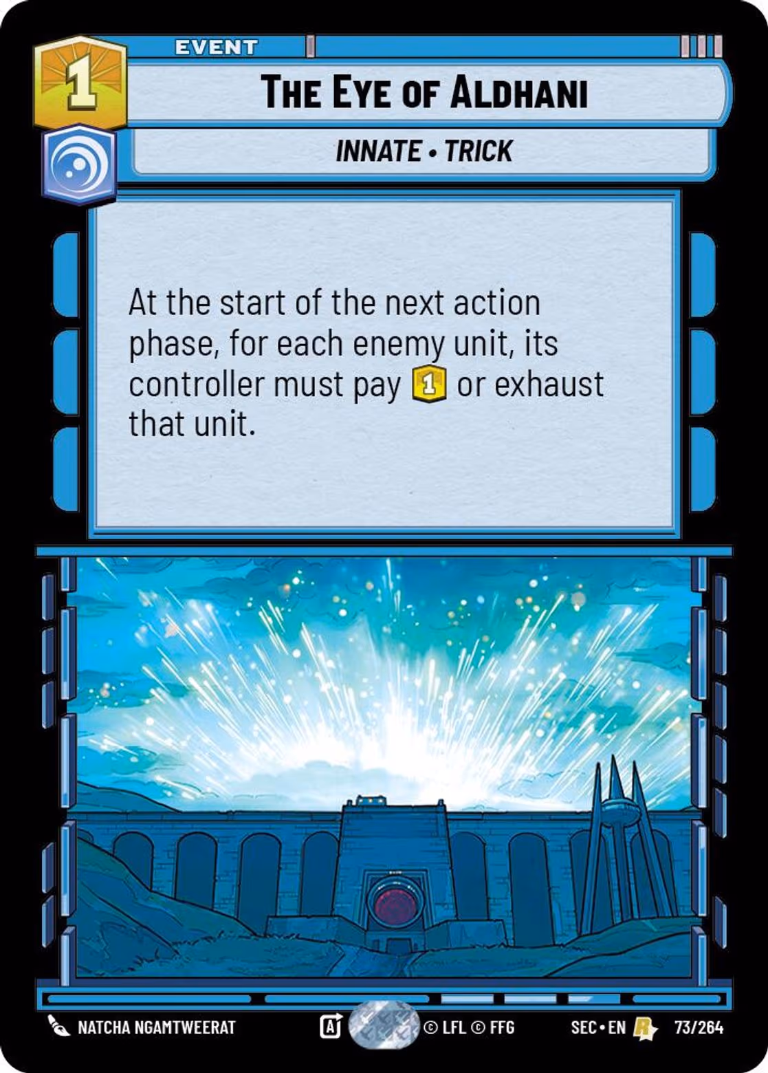 The Eye of Aldhani SEC-073 Star Wars Unlimited card