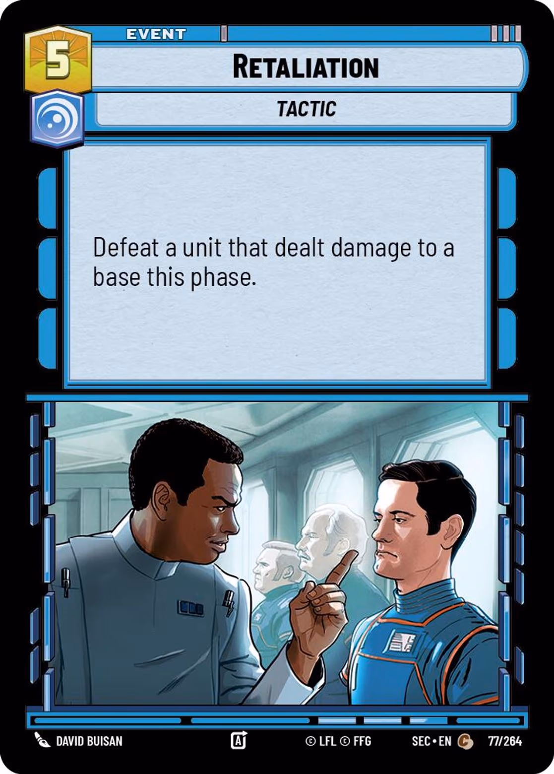 Retaliation SEC-077 Star Wars Unlimited card