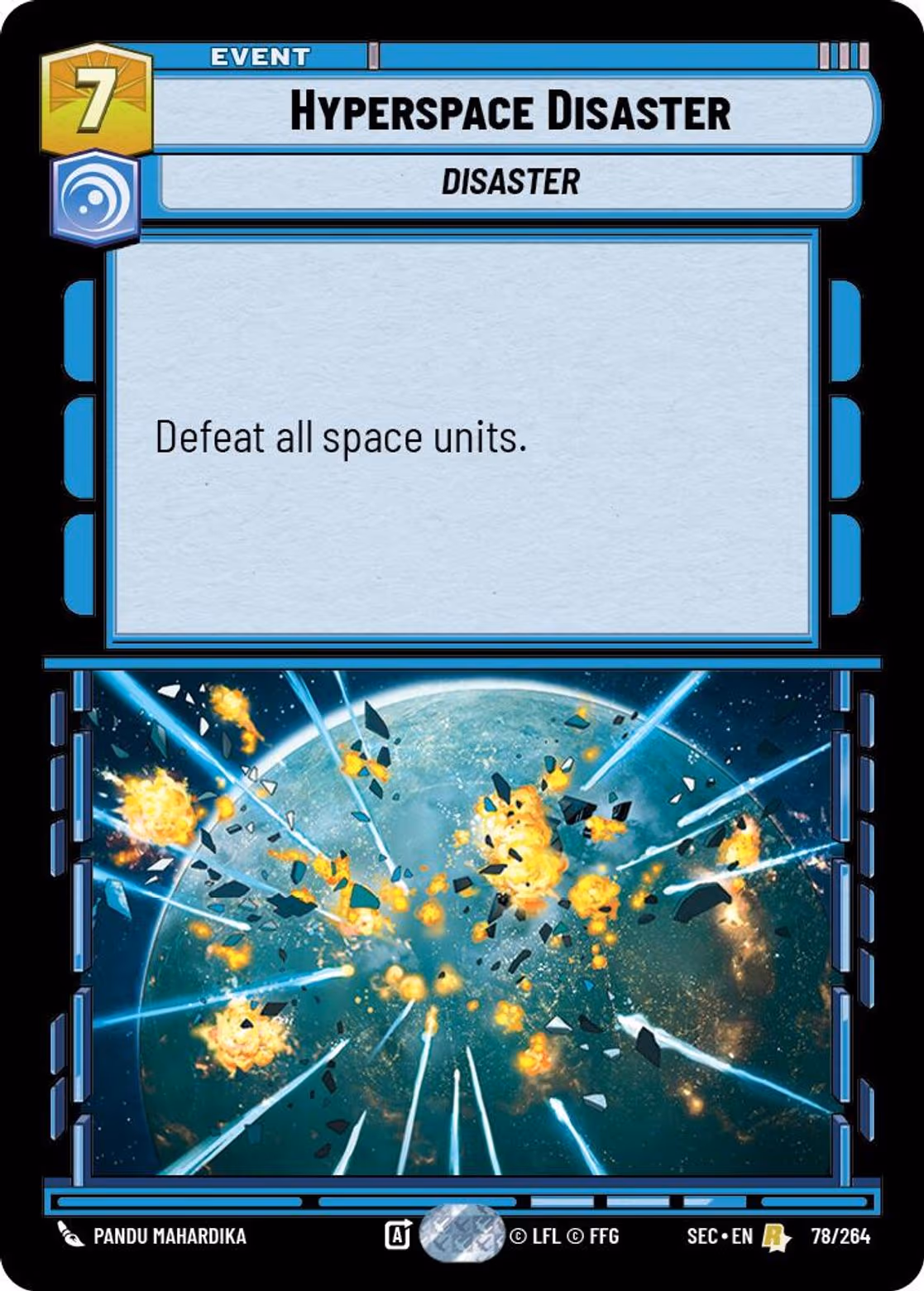 Hyperspace Disaster SEC-078 Star Wars Unlimited card
