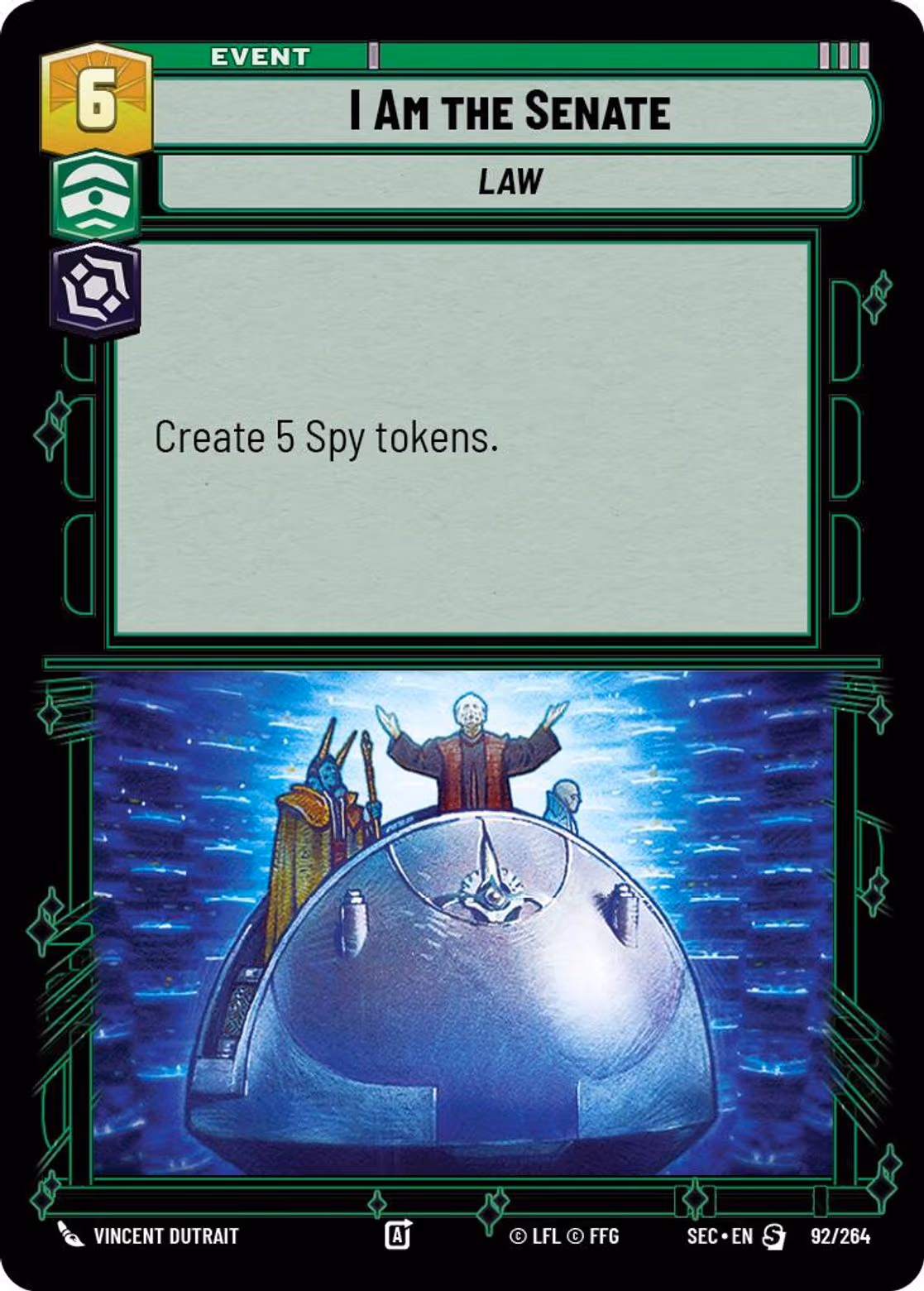 I Am the Senate SEC-092 Star Wars Unlimited card