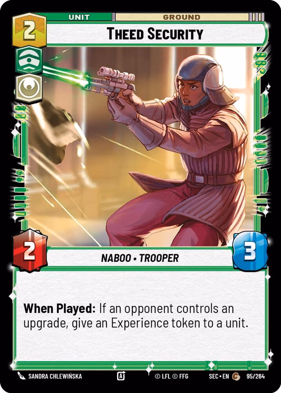 Theed Security SEC-095 Star Wars Unlimited card
