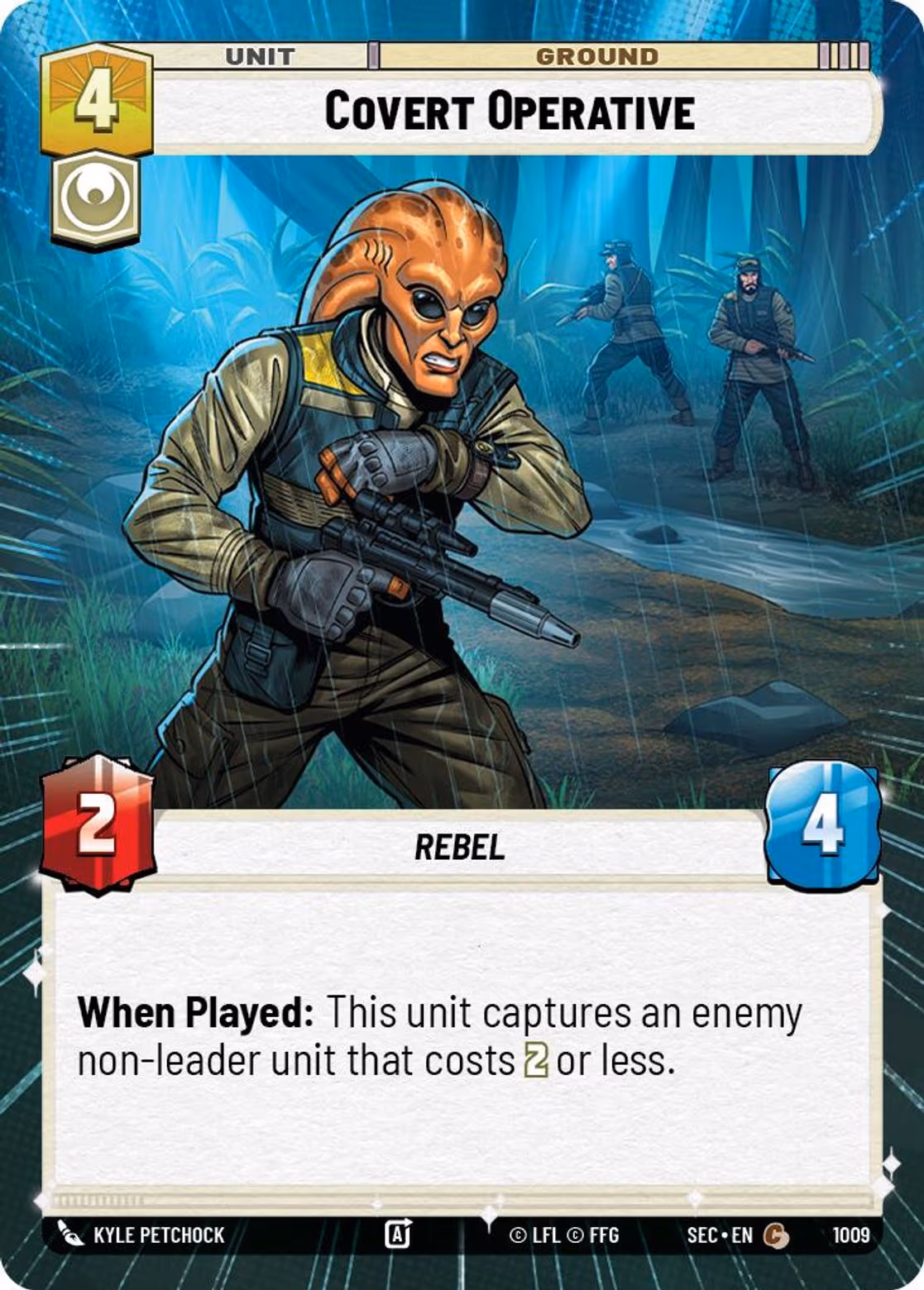 Covert Operative SEC-1009 Hyperspace Foil Star Wars Unlimited card