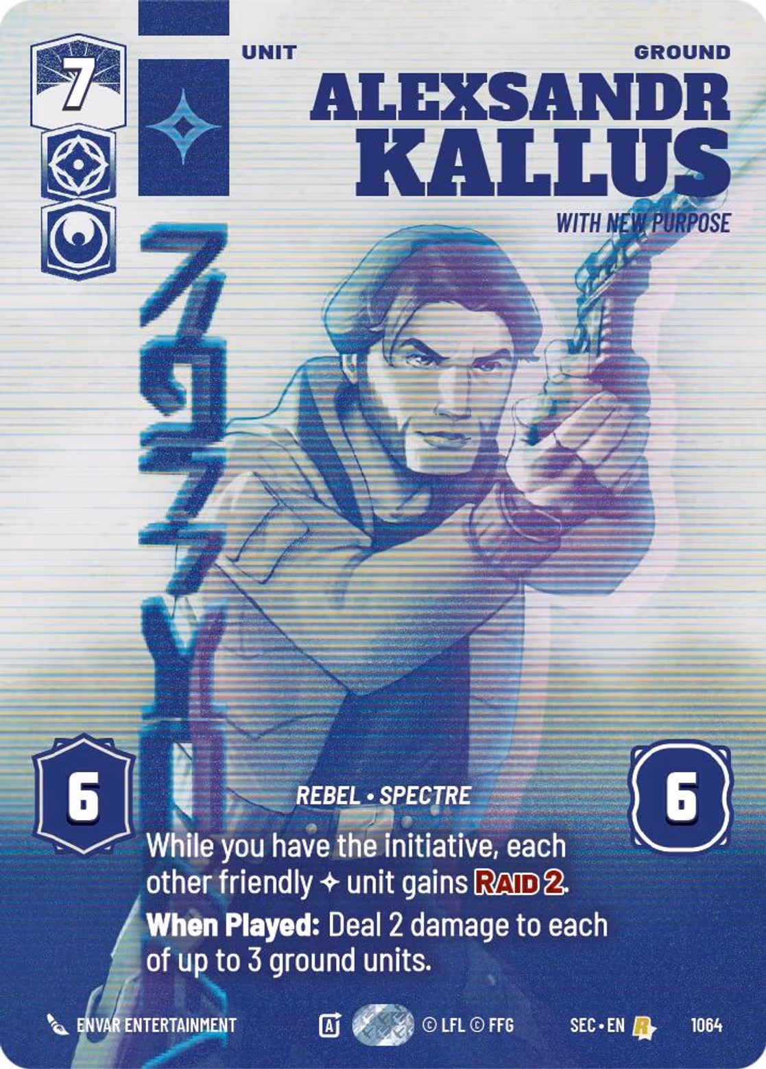 Alexsandr Kallus - With New Purpose SEC-1064 Prestige Star Wars Unlimited card
