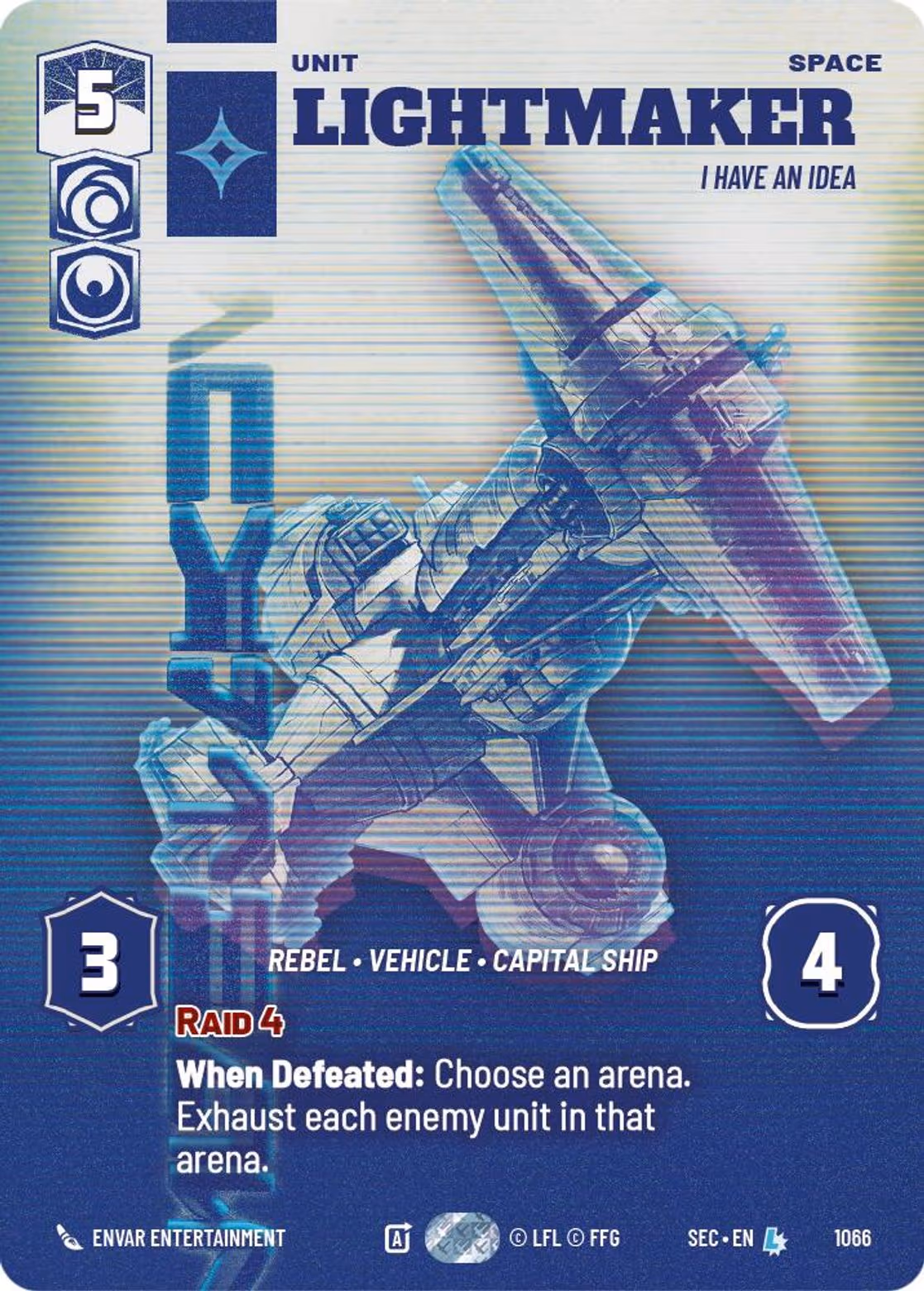 Lightmaker - I Have An Idea SEC-1066 Prestige Star Wars Unlimited card