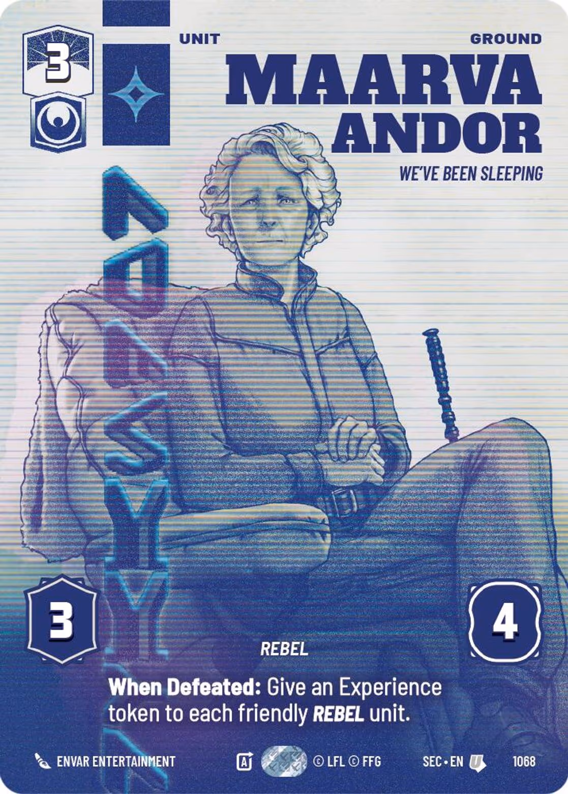 Maarva Andor - We've Been Sleeping SEC-1068 Prestige Star Wars Unlimited card