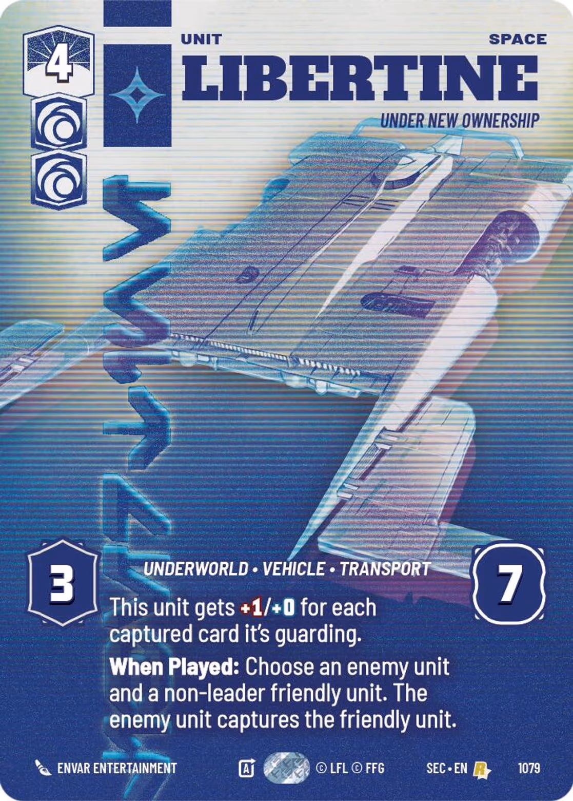 Libertine - Under New Ownership SEC-1079 Prestige Star Wars Unlimited card