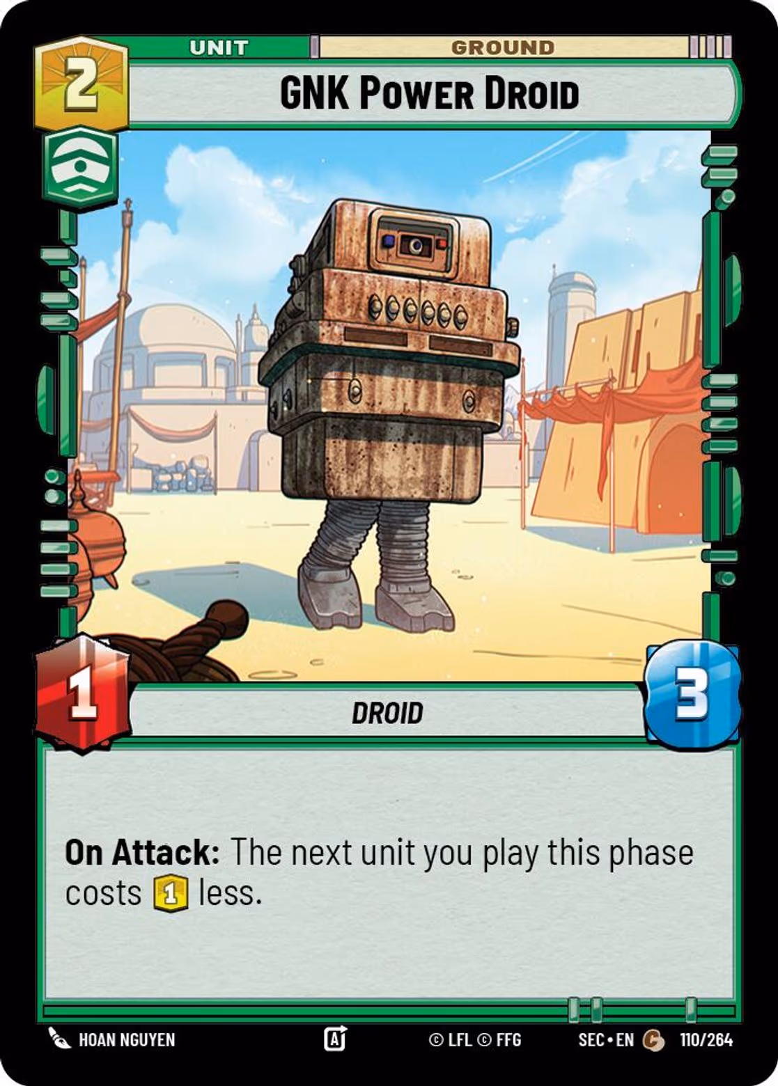 GNK Power Droid SEC-110 Star Wars Unlimited card