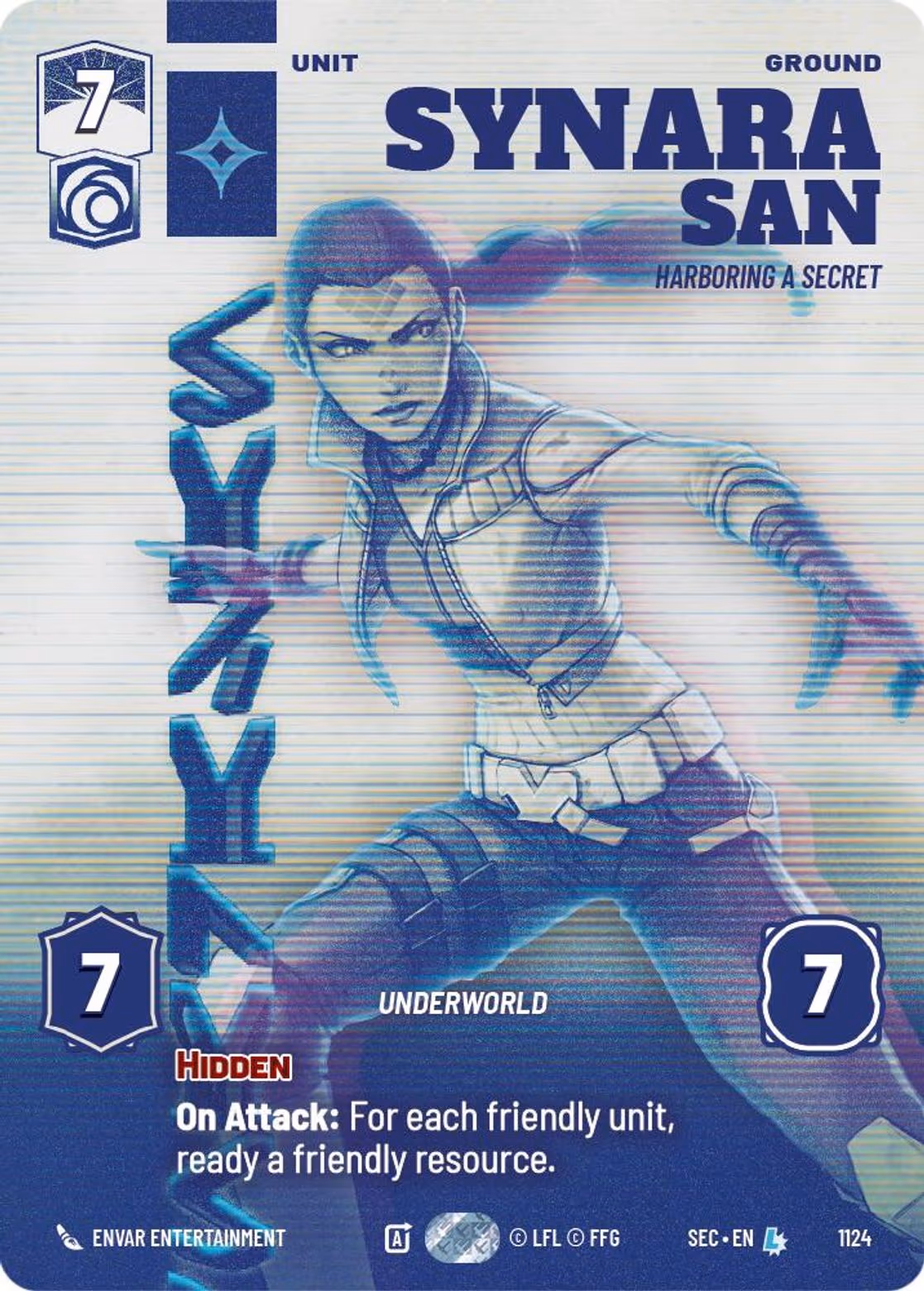 Synara San - Harboring a Secret SEC-1124 Prestige Foil Star Wars Unlimited card