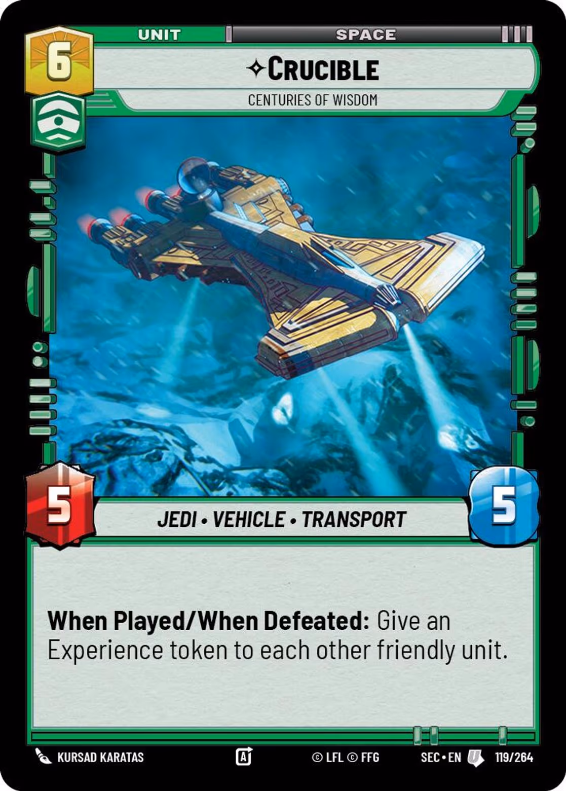 Crucible - Centuries of Wisdom SEC-119 Star Wars Unlimited card