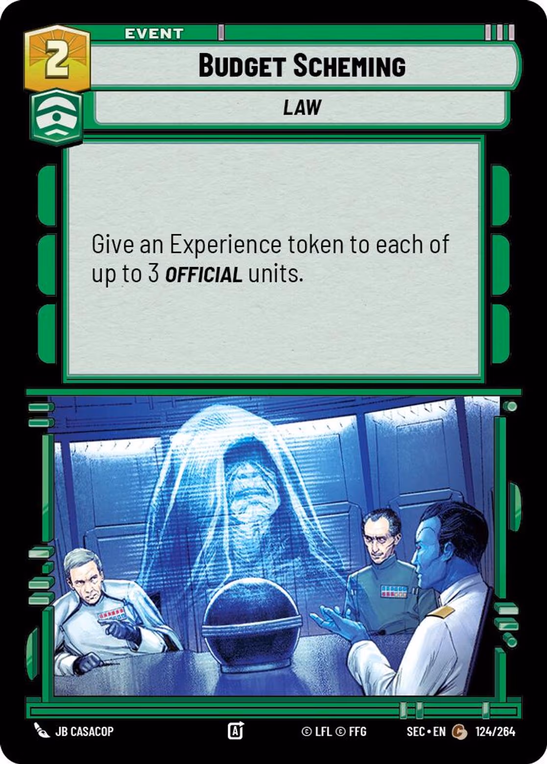 Budget Scheming SEC-124 Star Wars Unlimited card