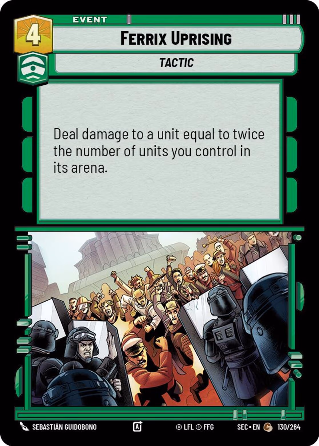 Ferrix Uprising SEC-130 Star Wars Unlimited card