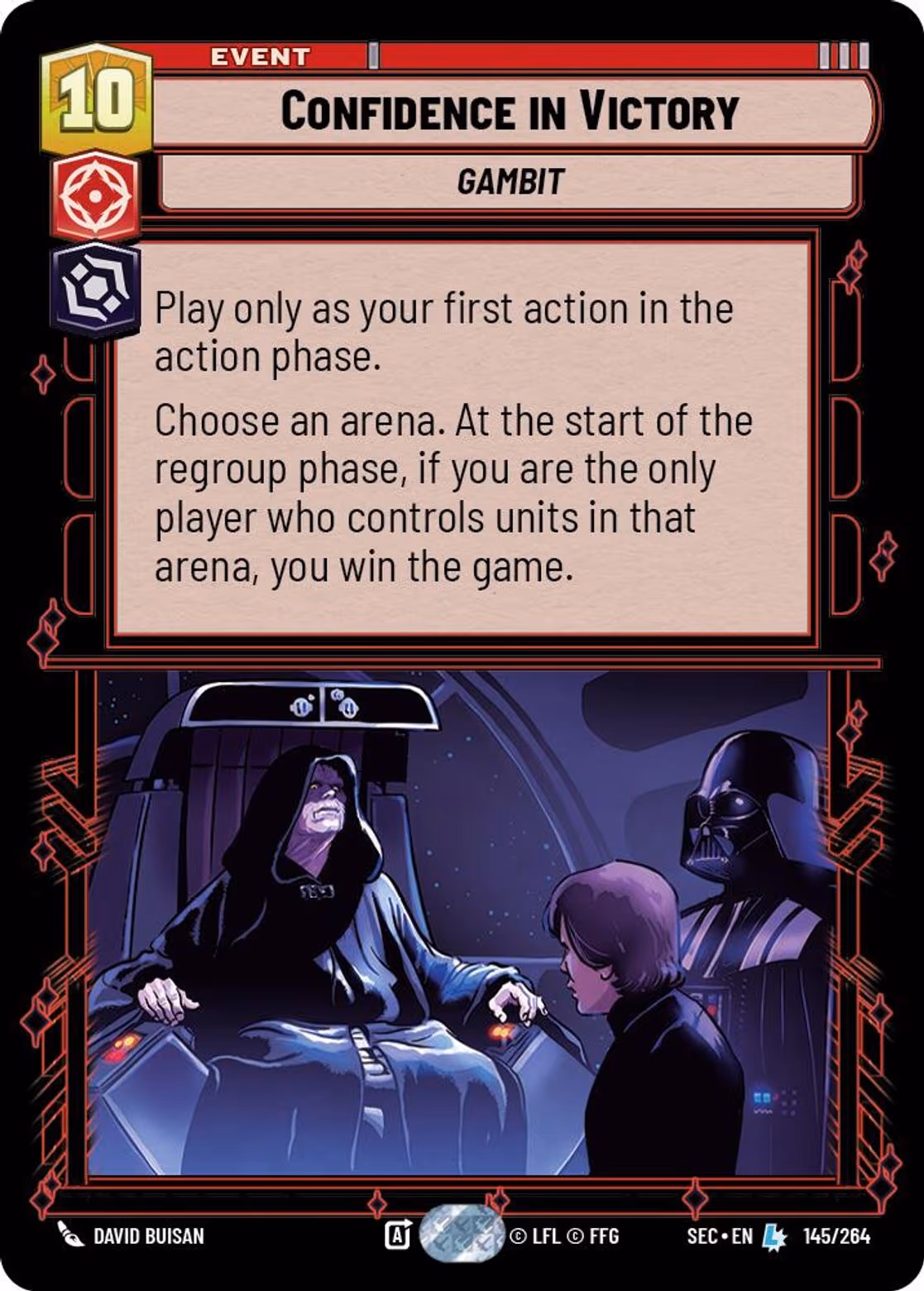 Confidence in Victory SEC-145 Star Wars Unlimited card
