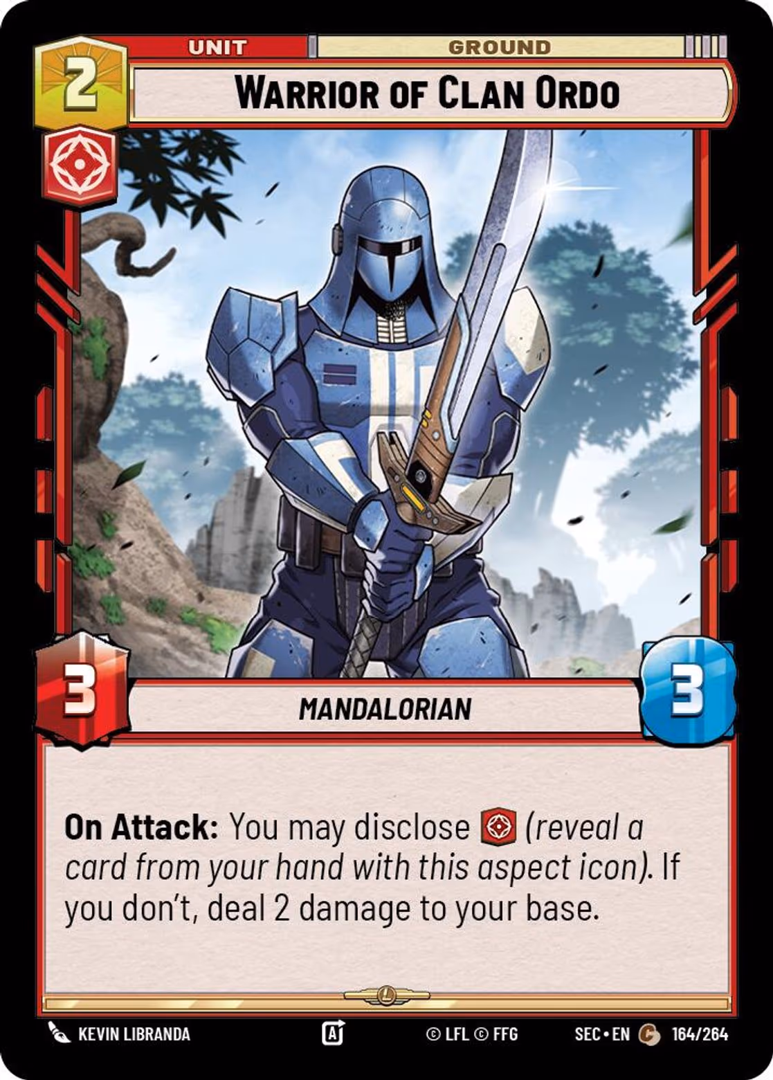 Warrior of Clan Ordo SEC-164 Star Wars Unlimited card