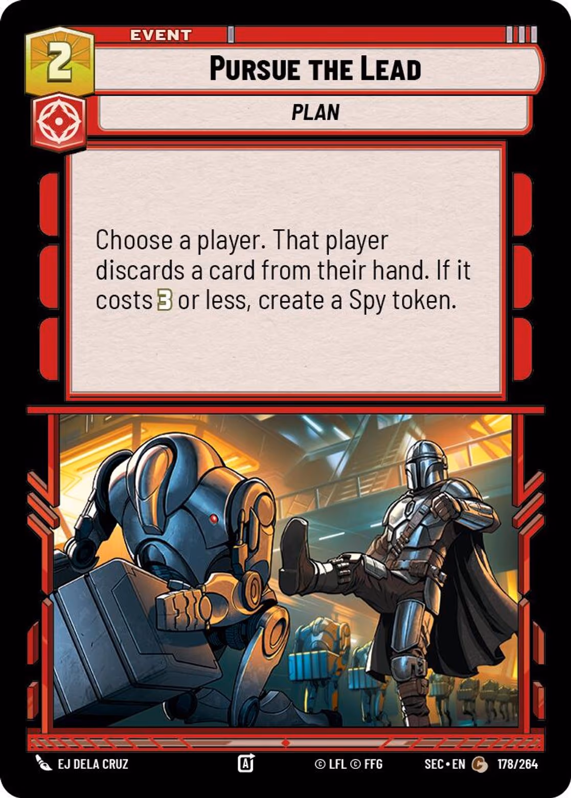 Pursue the Lead SEC-178 Star Wars Unlimited card