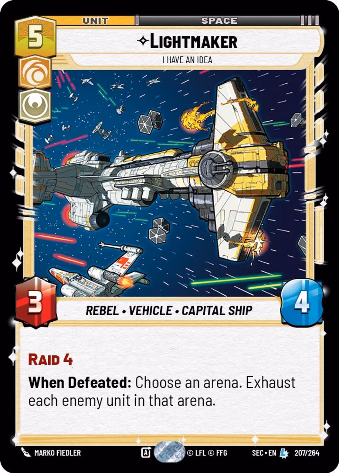 Lightmaker - I Have An Idea SEC-207 Star Wars Unlimited card