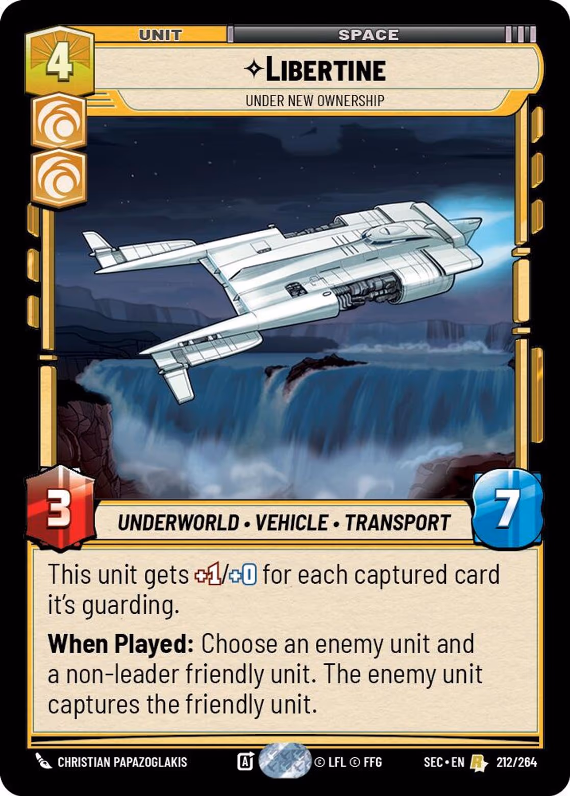 Libertine - Under New Ownership SEC-212 Star Wars Unlimited card