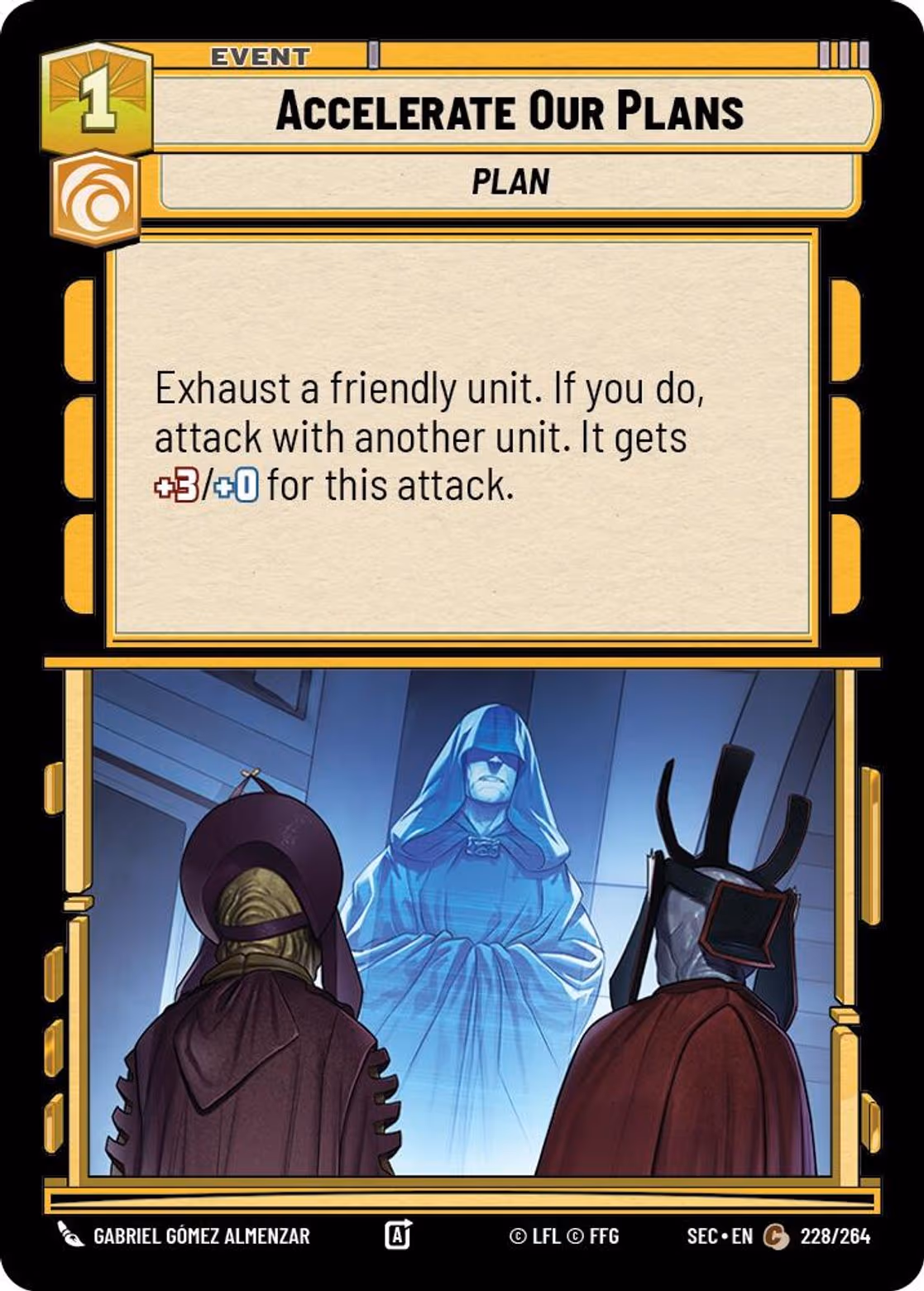 Accelerate Our Plans SEC-228 Star Wars Unlimited card