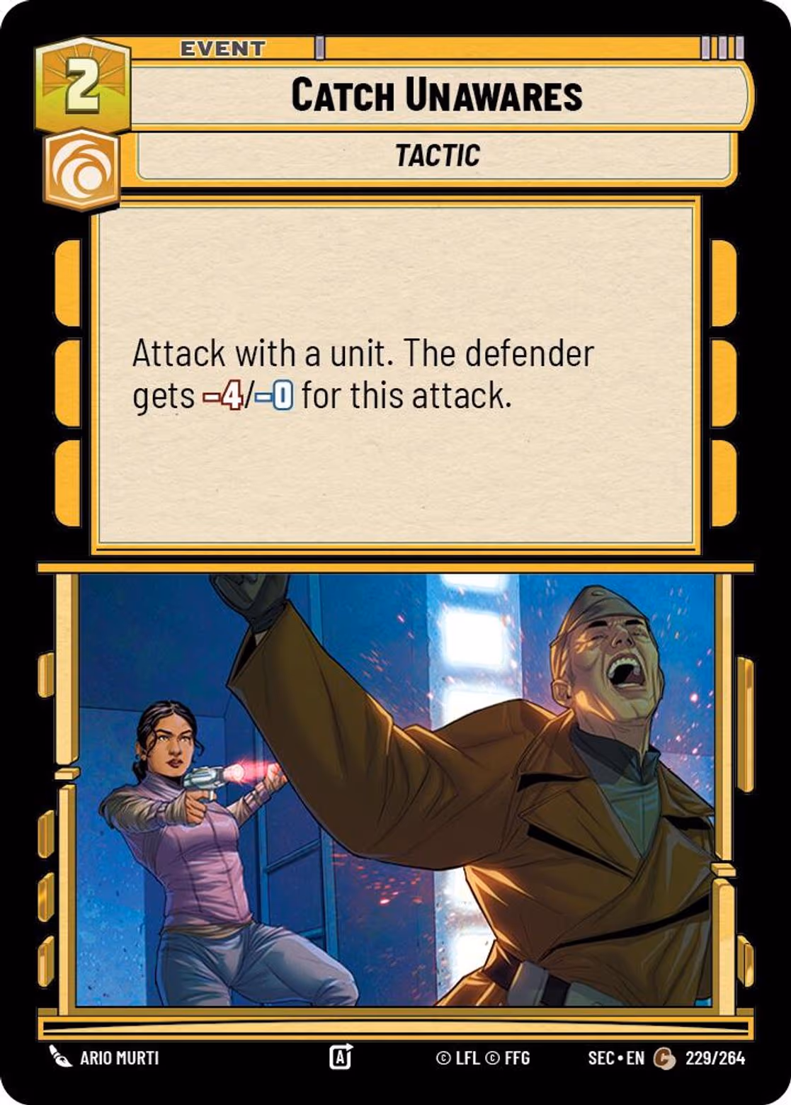 Catch Unawares SEC-229 Star Wars Unlimited card