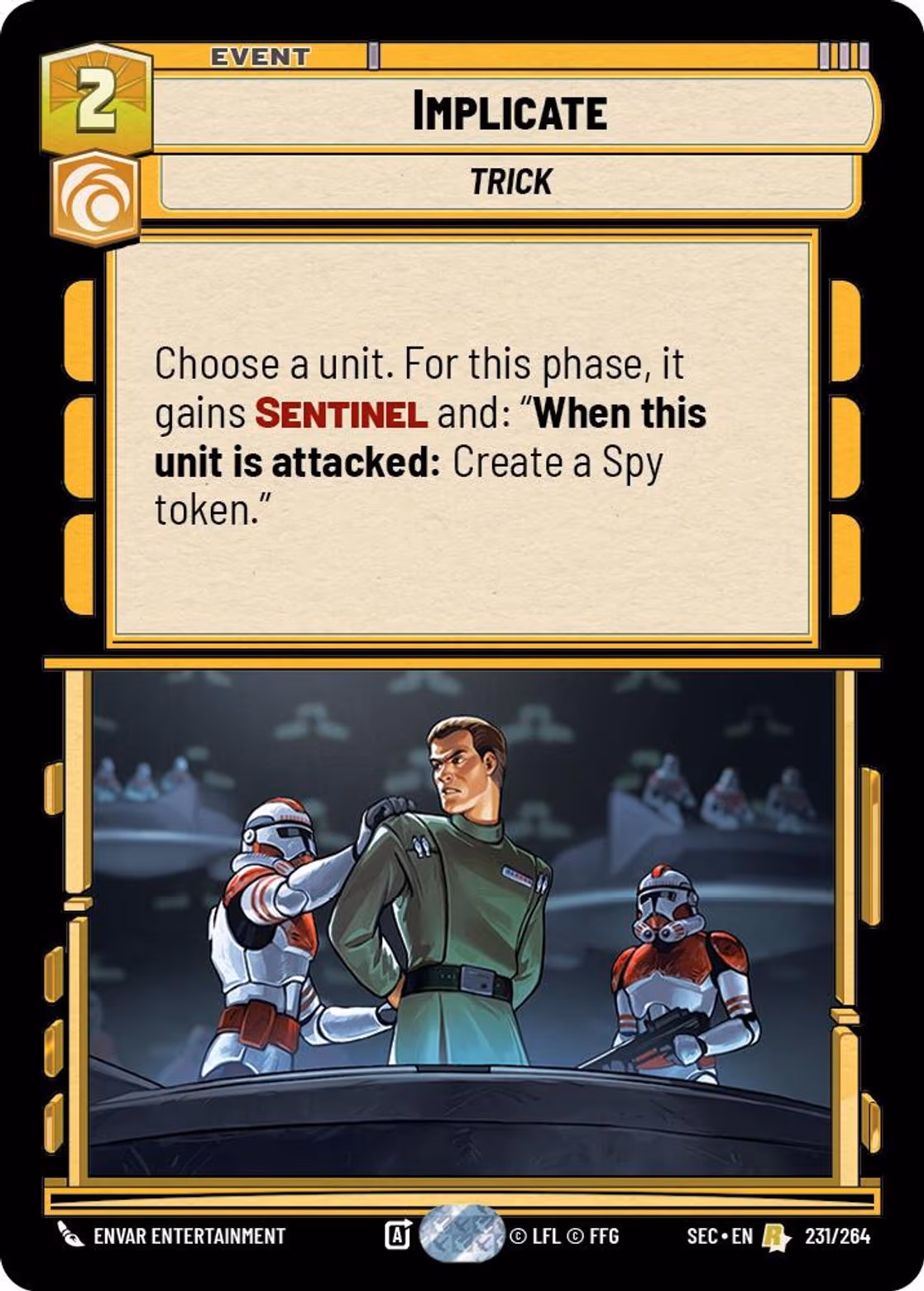 Implicate SEC-231 Star Wars Unlimited card