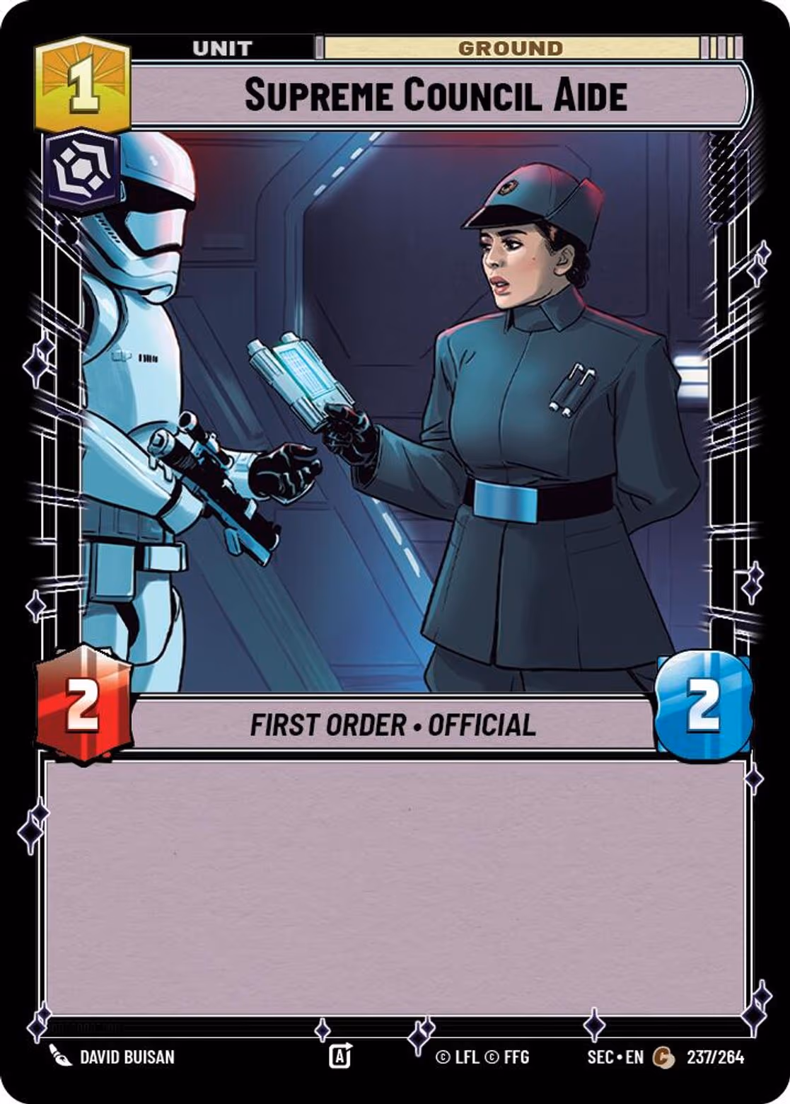 Supreme Council Aide SEC-237 Star Wars Unlimited card