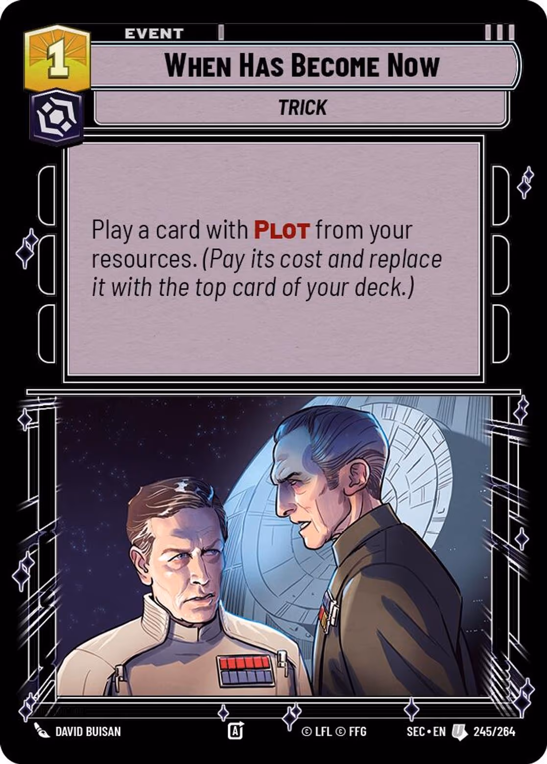 When Has Become Now SEC-245 Star Wars Unlimited card