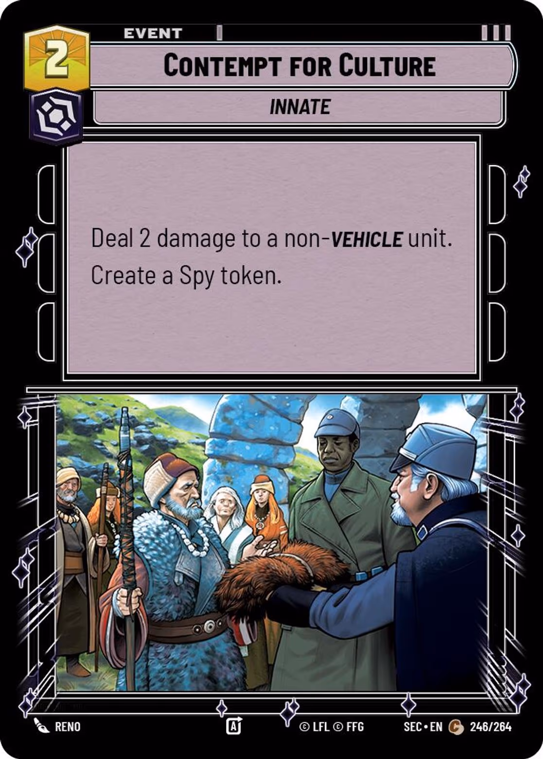 Contempt for Culture SEC-246 Star Wars Unlimited card