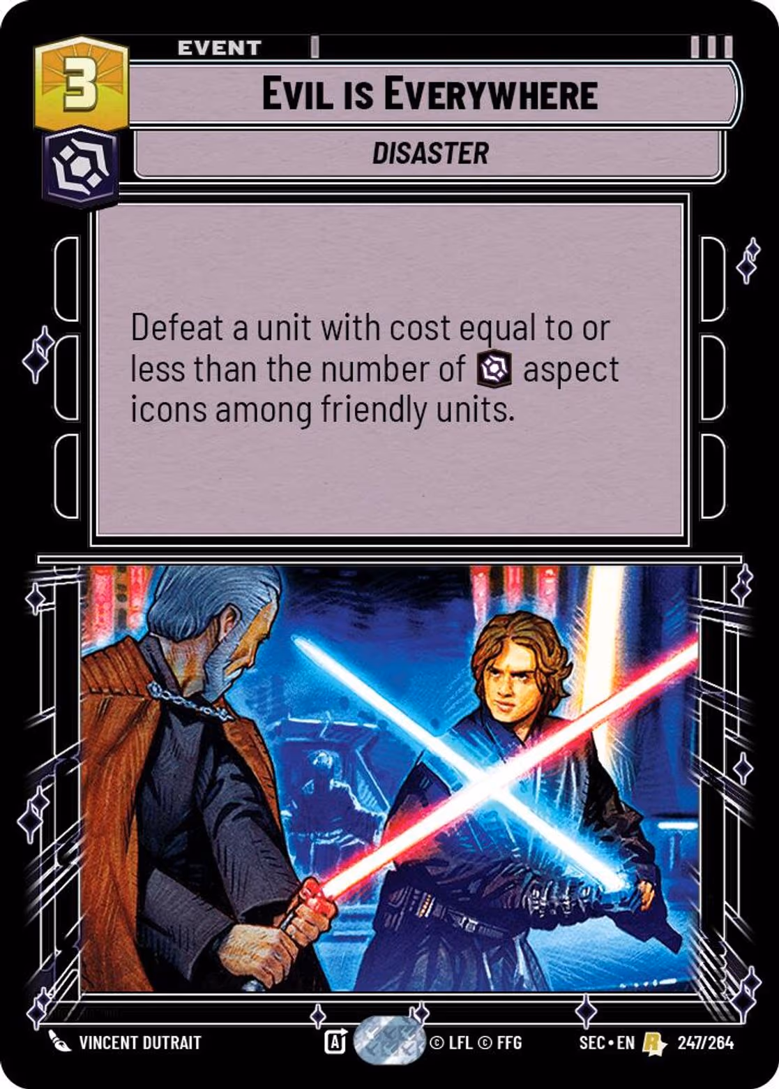 Evil is Everywhere SEC-247 Star Wars Unlimited card