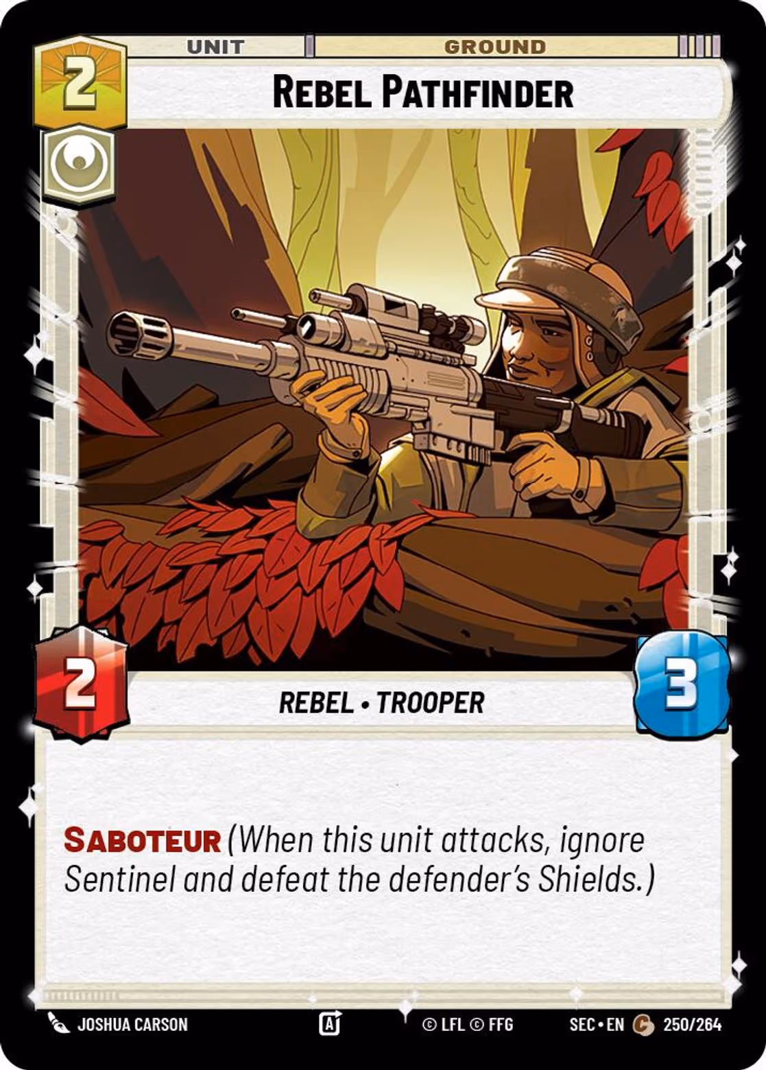 Rebel Pathfinder SEC-250 Star Wars Unlimited card