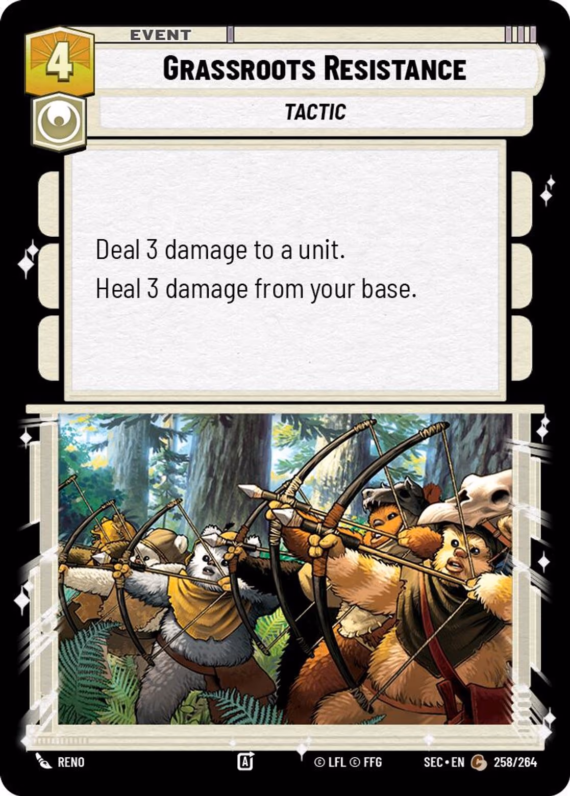 Grassroots Resistance SEC-258 Star Wars Unlimited card