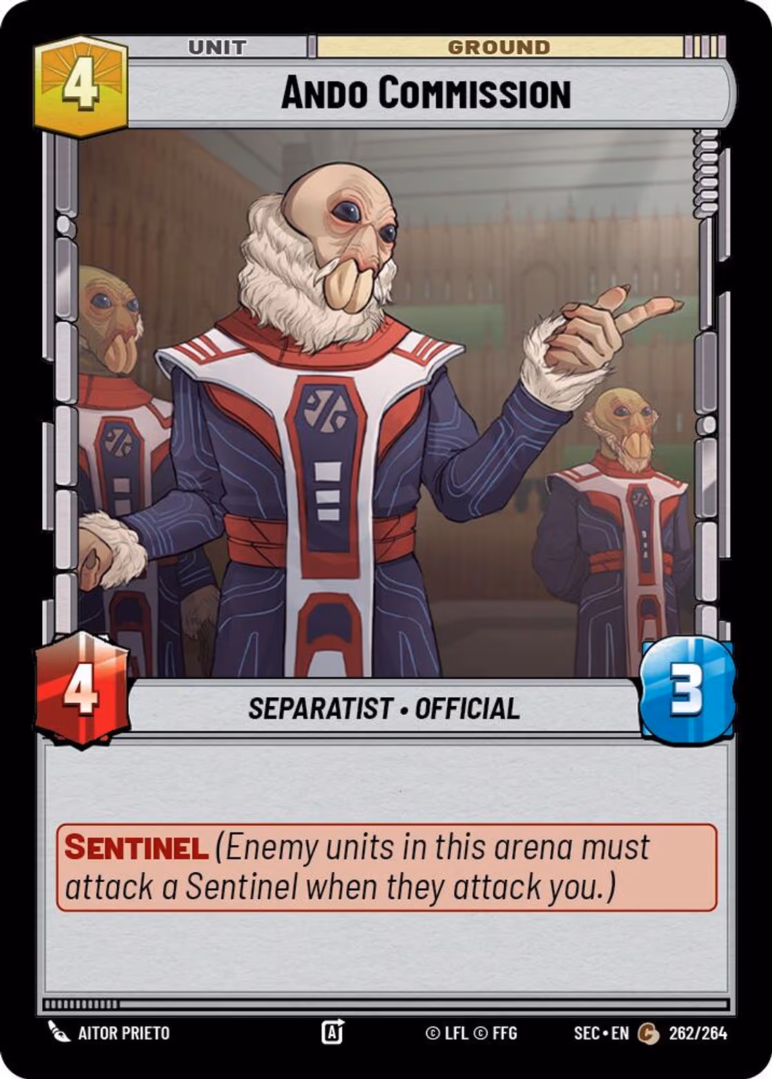 Ando Commission SEC-262 Star Wars Unlimited card